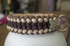 Halsband paracord Brownie Mocca