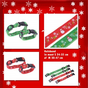 Halsband hond kerst