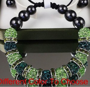 Armband kristal groen