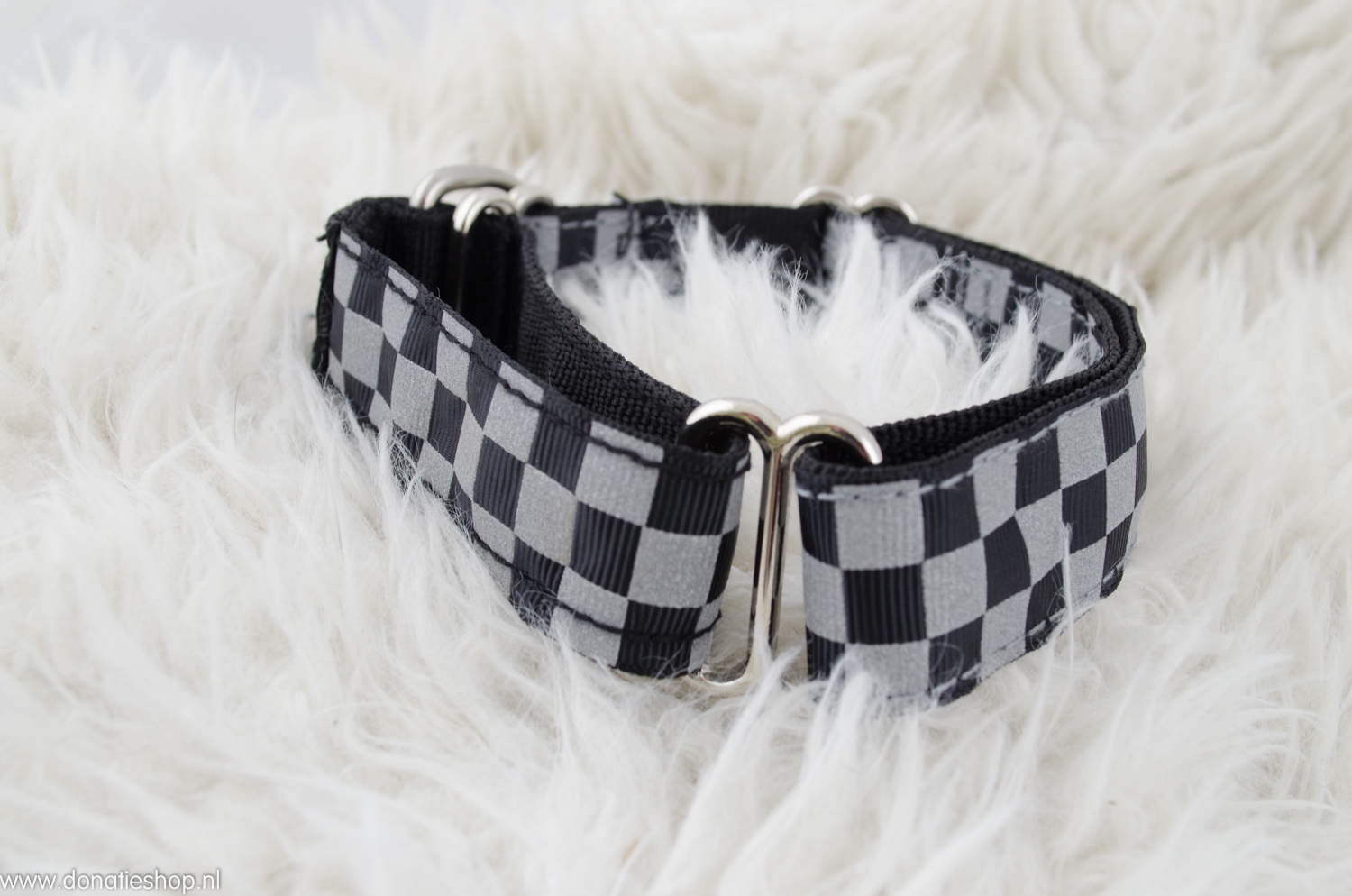 Martingale Halsband Hond - Zwart, Maat M, Anti-Trek & Reflecterend
