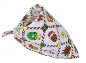 Bandana hond kerstmotief