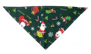 Bandana hond kerstmotief