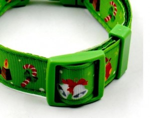 Halsband hond kerst groen