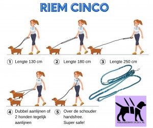 Hondenlijn multi functie model Cinco