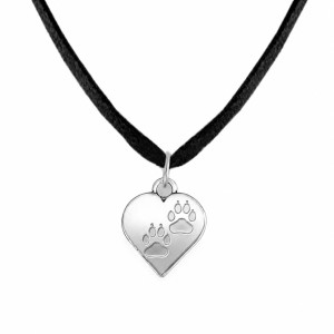 Ketting hart en hondenpootje donatieshop